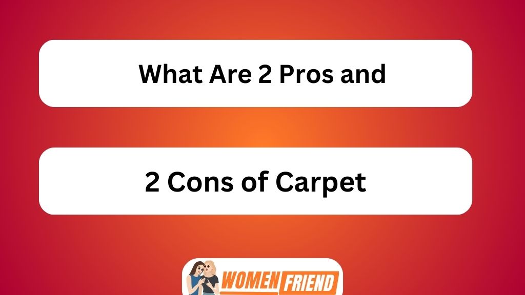 What Are 2 Pros and 2 Cons of Carpet